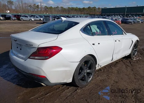 2019 Genesis G70 2.0T Advanced из США, поврежденный, VIN KMTG44LA0KU033379